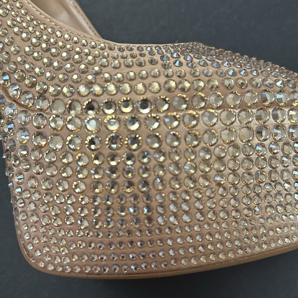 NWT- Steve Madden Skyrise-R Rhinestone platform Heels - Picture 5 of 10